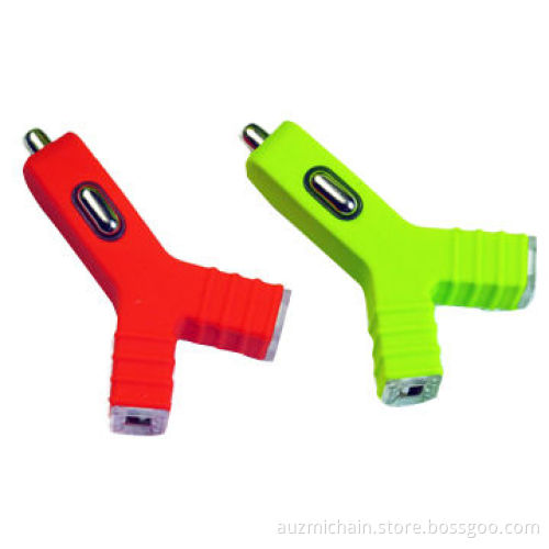 Dual USB Y Type Silicone Car Charger
